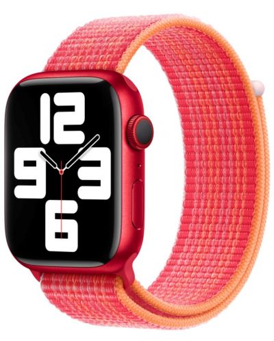 Каишка за часовник Apple - Sport Loop, 45 mm, червена - 2
