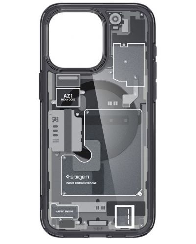 Калъф Spigen - Ultra Hybrid Zero One MagSafe, iPhone 15 Pro, черен - 3