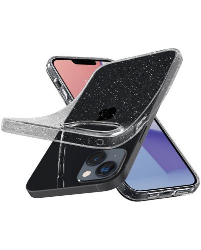 Калъф Spigen - Liquid Crystal Glitter, iPhone 14 Plus, Crystal Quartz - 3