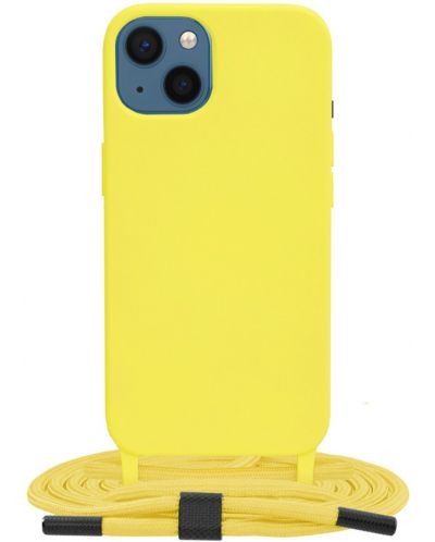 Калъф Techsuit - Crossbody Lanyard, iPhone 13, жълт - 1