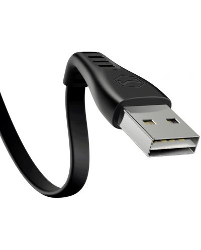 Кабел Xmart - Flying Fish, USB-A/USB-C, 1.2 m, черен - 2
