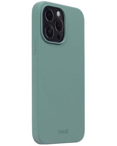 Калъф Holdit - Silicone, iPhone 15 Pro Max, Moss Green - 2
