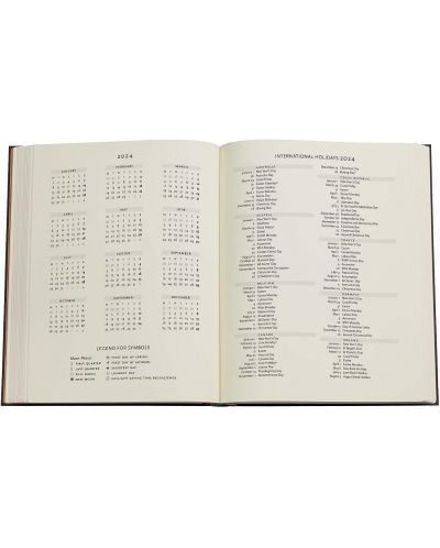  Календар-бележник Paperblanks Granada Turquoise - Ultra, 18 x 23 cm, 80 листа, 2024 - 6
