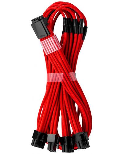 Кабел CableMod - Pro ModMesh 12VHPWR, 16-Pin/4x 8-Pin, червен - 2