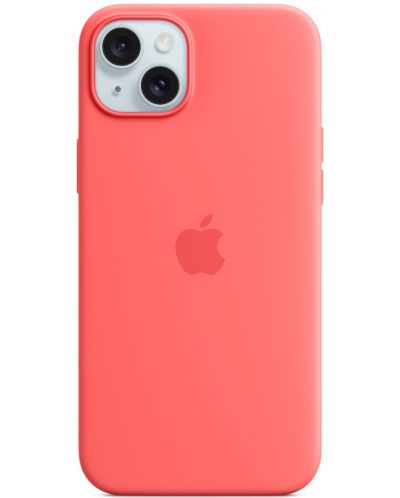 Калъф Apple - Silicone MagSafe, iPhone 15 Plus, Guava - 1