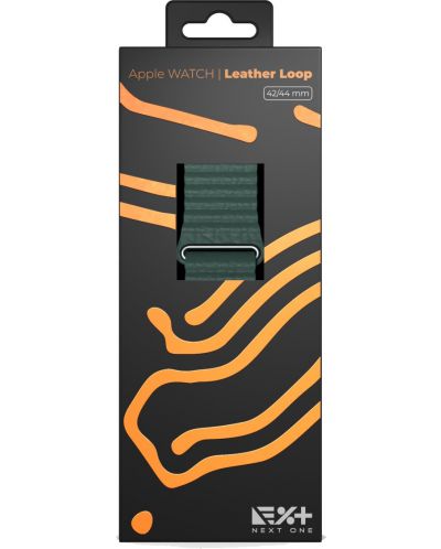 Каишка Next One - Loop Leather, Apple Watch, 42/44 mm, Leaf Green - 6