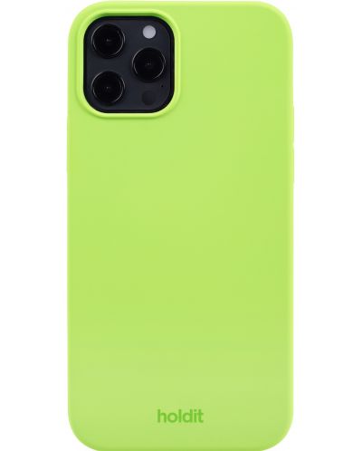 Калъф Holdit - Silicone, iPhone 12/12 Pro, Acid Green - 1
