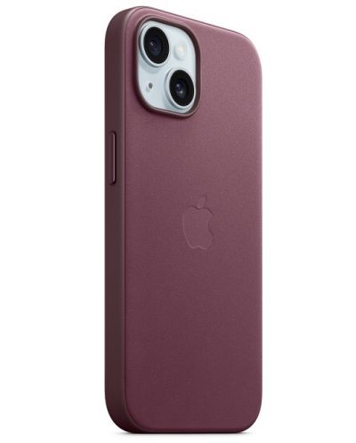 Калъф Apple - FineWoven MagSafe, iPhone 15 Plus, Mulberry - 2