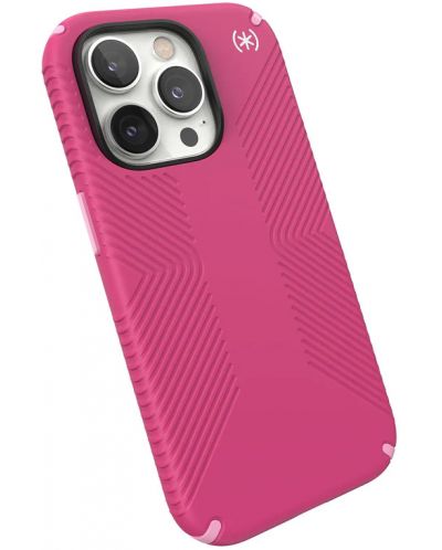 Калъф Speck - Presidio 2 Grip MagSafe, iPhone 14 Pro, розов - 2