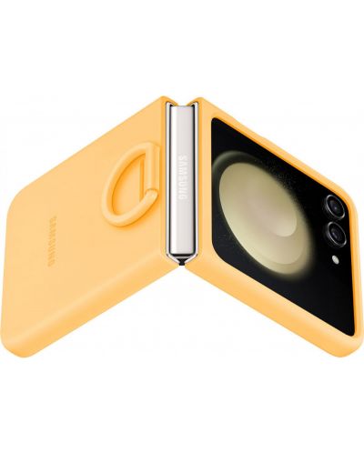 Калъф Samsung - Silicone Ring, Galaxy Z Flip5, оранжев - 5