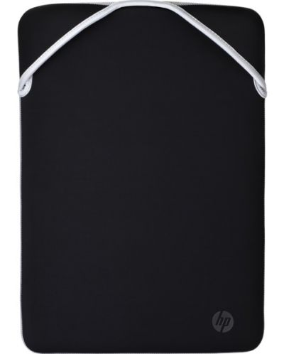 Калъф за лаптоп HP - Reversible Silver, 14'', черен/сребрист - 1
