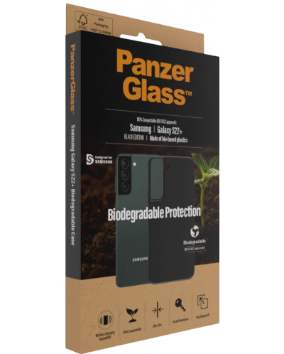 Калъф PanzerGlass - Biodegradable, Galaxy S22 Plus, черен - 4