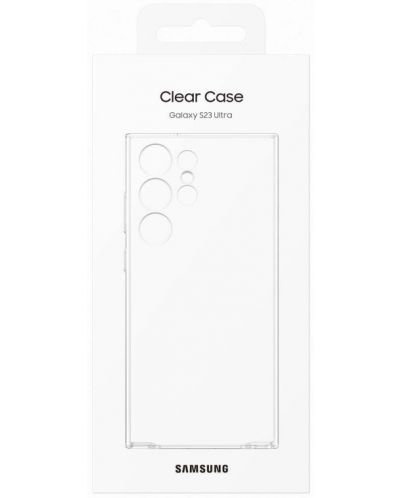 Калъф Samsung - Clear, Galaxy S23 Ultra, прозрачен - 4