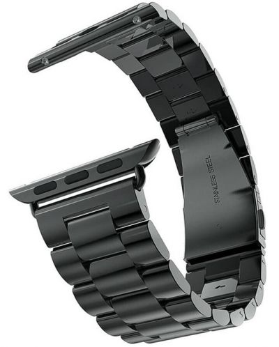 Каишка Techsuit - W036 Steel, Apple Watch, 42/44/45/49 mm, черна - 1
