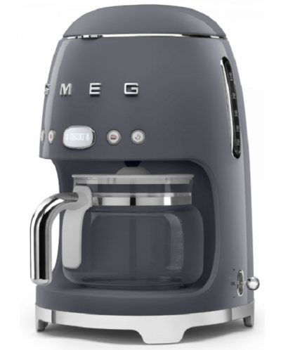 Кафемашина за шварц кафе Smeg - DCF02GREU, 1.4 l, 1050 W, сива - 4