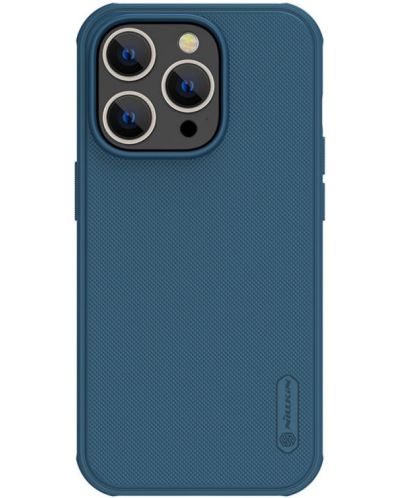 Калъф Nillkin - Super Frosted Shield Pro, iPhone 14 Pro, син - 1