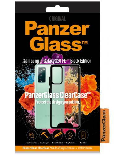 Калъф PanzerGlass - ClearCase, Galaxy S20 FE, прозрачен/черен - 6