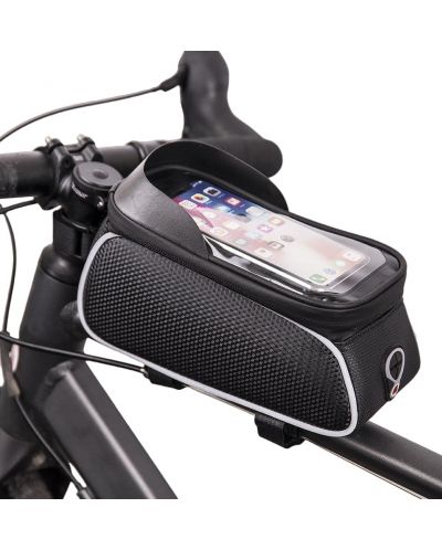 Калъф Forever - Bike Frame Bag Shield, 9x16 cm, черен - 1