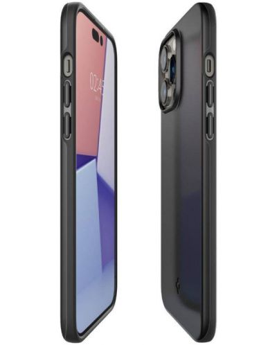 Калъф Spigen - Thin Fit, iPhone 14 Pro Max, черен - 7