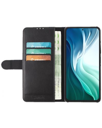 Калъф Krusell - Phone Wallet, Xiaomi Mi 11i, черен - 3