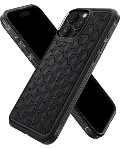 Калъф Spigen - Cryo Armor, iPhone 15 Pro Max, Cryo Blue - 4