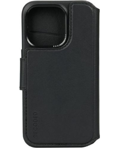 Калъф Decoded - Leather Detachable Wallet, iPhone 15 Pro, черен - 3
