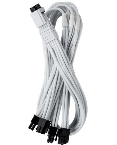 Кабел CableMod - Pro ModMesh 12VHPWR, 16-Pin/4x 8-Pin, бял - 2