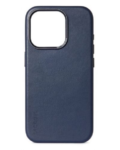 Калъф Decoded - Leather, iPhone 15 Pro, син - 1