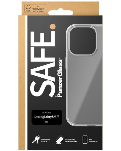 Калъф Safe - TPU, Galaxy S23 FE, прозрачен - 3