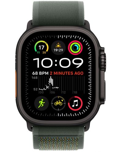 Каишка Apple - Trail Loop Black Titanium S/M, Apple Watch, 49 mm, Green - 3