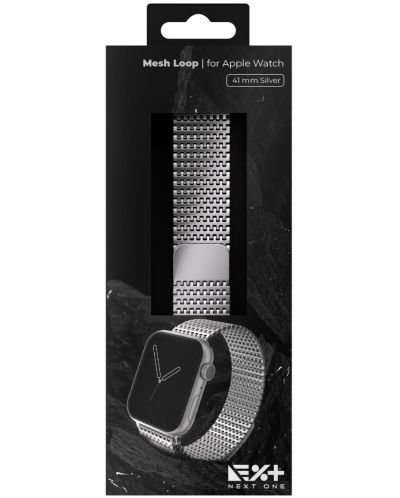 Каишка Next One - Mesh Loop, Apple Watch, 41 mm, Silver - 5