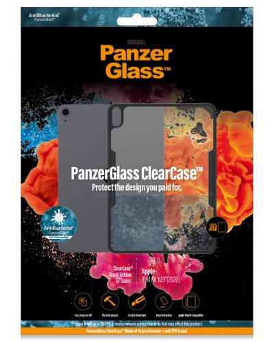 Калъф PanzerGlass - ClearCase, iPad Air 10.9 2020, прозрачен/черен - 4