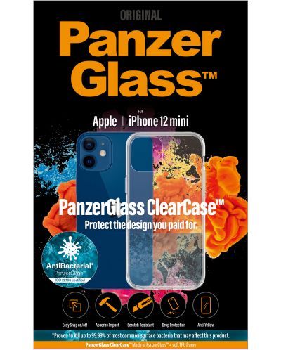 Калъф PanzerGlass - ClearCase, iPhone 12 mini, прозрачен - 3