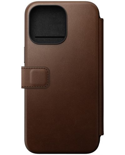 Калъф Nomad - Modern Leather Folio, iPhone 15 Pro Max, кафяв - 3