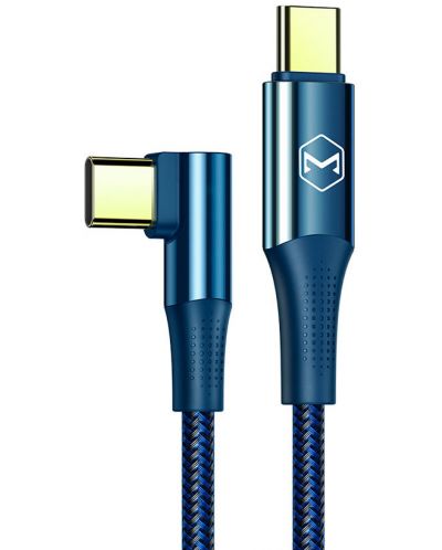 Кабел Xmart - 12259, USB-C/USB-C, 1.2 m, син - 1