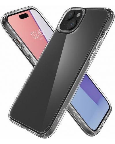 Калъф Spigen - Ultra Hybrid, iPhone 15, Frost Clear - 5