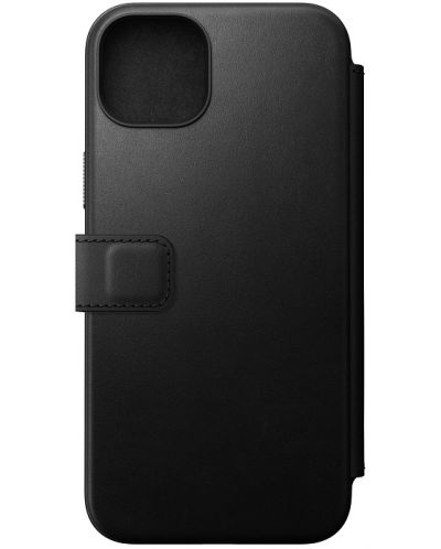 Калъф Nomad - Modern Leather Folio, iPhone 15 Plus, черен - 3