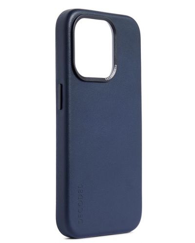 Калъф Decoded - Leather, iPhone 15 Pro, син - 2