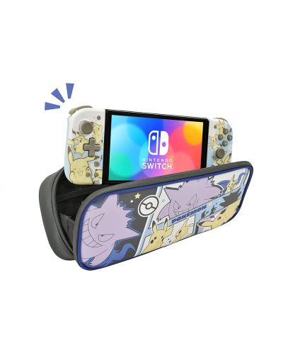 Калъф HORI - Cargo Pouch Compact, Pikachu, Gengar & Mimikyu (Nintendo Switch/OLED/Lite) - 2