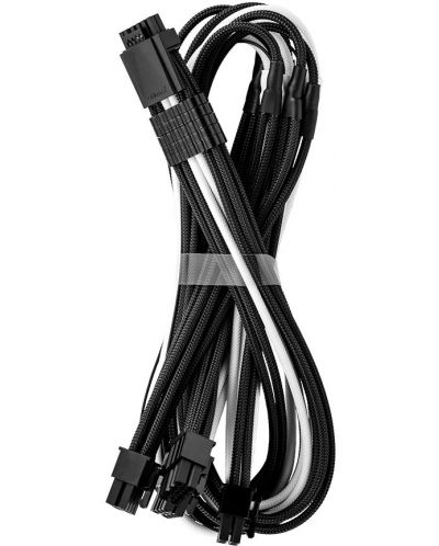 Кабел CableMod - Pro ModMesh 12VHPWR, 16-Pin/4x 8-Pin, черен/бял - 2