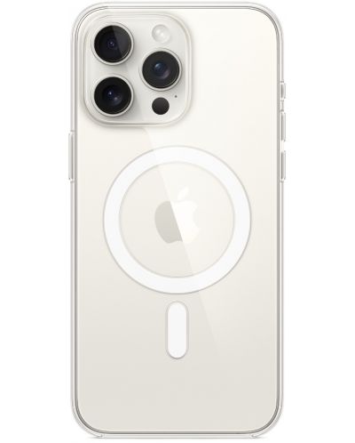 Калъф Apple - Clear MagSafe, iPhone 15 Pro Max, прозрачен - 3