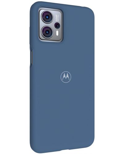 Калъф Motorola - Premium Soft, Moto G23, син - 1