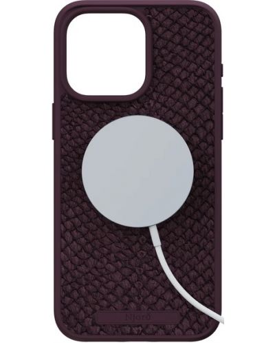 Калъф Njord - Salmon Leather MagSafe, iPhone 15 Pro Max, кафяв - 4
