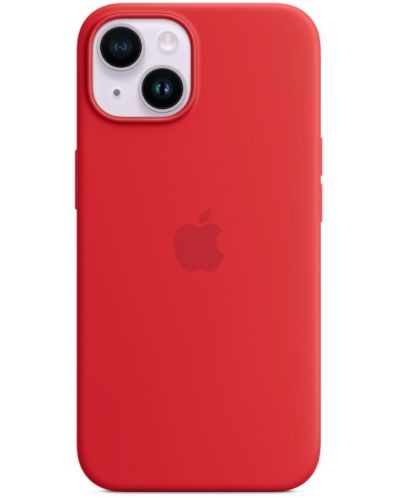Калъф Apple - Silicone MagSafe, iPhone 14, PRODUCT Red - 1