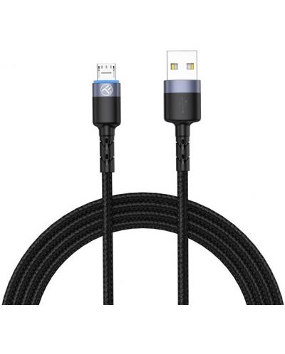 Кабел Tellur - TLL155353, USB-A/Micro USB, 1.2 m, черен - 1