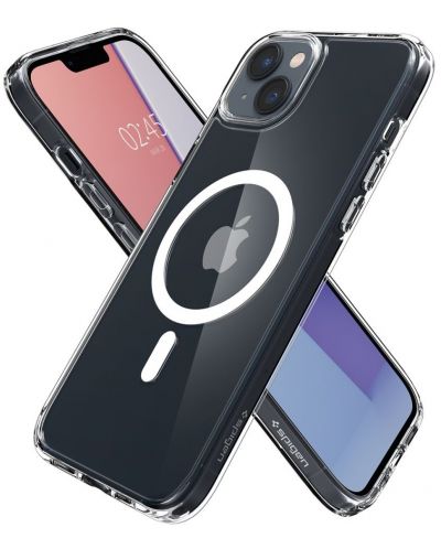 Калъф Spigen - Ultra Hybrid MagSafe, iPhone 14, бял - 5