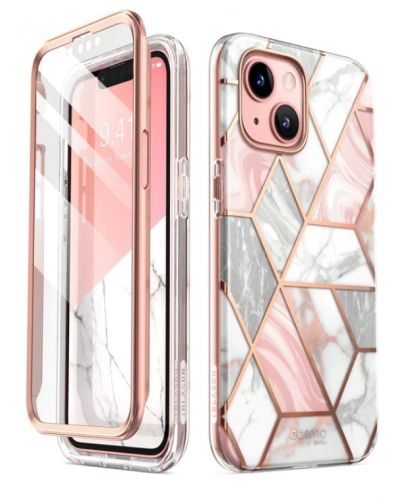 Калъф i-Blason - Cosmo, iPhone 13, Marble Pink - 2