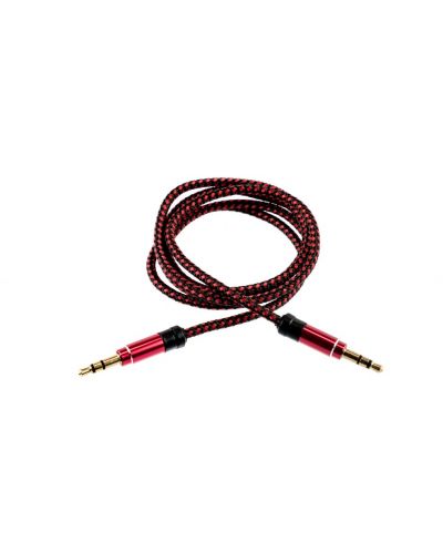 Кабел Tellur - Audio, жак 3.5 mm/жак 3.5 mm, 1 m, червен - 1