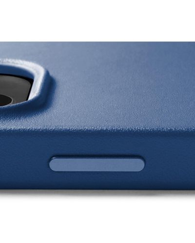 Калъф Mujjo - Full Leather MagSafe, iPhone 14, Monaco Blue - 6
