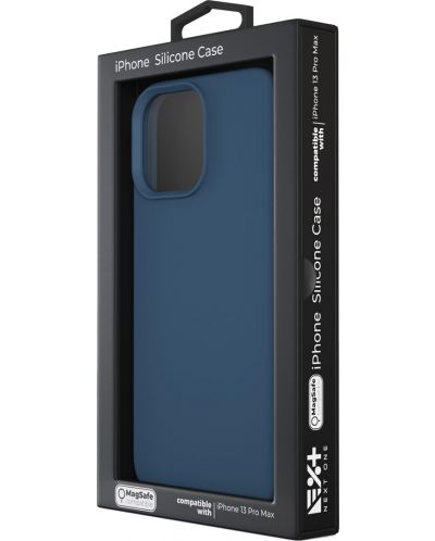 Калъф Next One - Silicon MagSafe, iPhone 13 Pro Max, син - 6